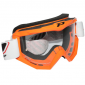 MOTOCROSS GOGGLES PROGRIP 3201 ATZAKI - ORANGE CLEAR VISOR ANTI-SCRATCH/U.V. PROTECTIVE - FOR GLASSES WEARERS -APPROVED AC-10170