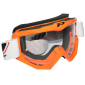 MOTOCROSS GOGGLES PROGRIP 3201 ATZAKI - ORANGE CLEAR VISOR ANTI-SCRATCH/U.V. PROTECTIVE - FOR GLASSES WEARERS -APPROVED AC-10170 0801766023018