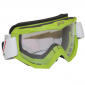 MOTOCROSS GOGGLES PROGRIP 3201 ATZAKI - GREEN CLEAR VISOR ANTI-SCRATCH/U.V. PROTECTIVE - FOR GLASSES WEARERS -APPROVED AC-10170 0801766023025