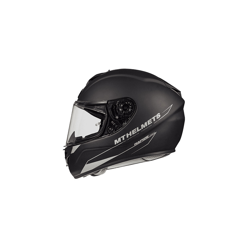 HELMETFULL FACE MT RAPIDE SINGLE BLACK MATT XXL (FIBER SHELL SINGLE
