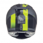 CASQUE INTEGRAL MT RAPIDE OVERTAKE GRIS/JAUNE FLUO MAT L (CALOTTE FIBRE SIMPLE ECRAN PINLOCK READY)