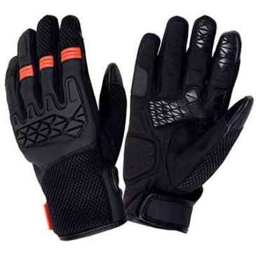 GANTS PRINTEMPS/ETE TUCANO HOMME DOGON NOIR/ORANGE T 9 (M) (HOMOLOGUE EN13594) (COMPATIBLE ECRAN TACTILE)