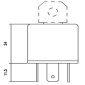 STARTER RELAY FOR 50cc MOTORBIKE RIEJU 50 RMX, SMX, RR, RS2 (12V-40A) INTEGRATED SLIDING HOLDER -GUILERA ORIGINAL- 3700948185100