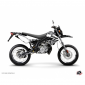 KIT DECO AUTOCOLLANT/STICKER 50 A BOITE PREDATOR BLANC POUR DERBI 50 XTREME, XRACE 2005>2009 -KUTVEK- 3700948179543