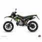 KIT DECO AUTOCOLLANT/STICKER 50 A BOITE PREDATOR NOIR/VERT POUR DERBI 50 DRD XTREME 2010>2017 -KUTVEK-