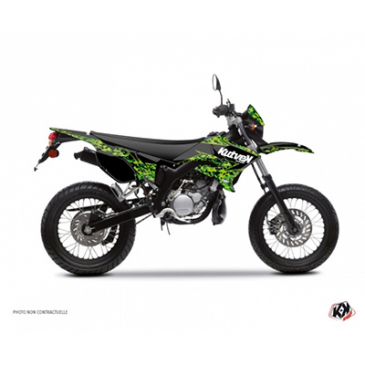 KIT DECO AUTOCOLLANT/STICKER 50 A BOITE PREDATOR NOIR/VERT POUR MBK 50 XLIMIT 2007>2011/YAMAHA 50 DT 2007>2011 -KUTVEK- 3700948179512