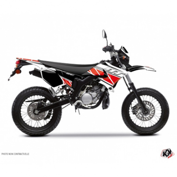 KIT DECO AUTOCOLLANT/STICKER 50 A BOITE REPLICA ROUGE POUR YAMAHA 50 DT 2007>2011 -KUTVEK- 3700948179659