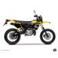 DECAL STICKERS FOR 50cc MOTORBIKE VINTAGE YELLOW FOR YAMAHA 50 DT 2007>2011 -KUTVEK-