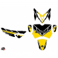 DECAL STICKERS FOR SCOOT VINTAGE YELLOW FOR YAMAHA 50 SLIDER -KUTVEK-