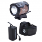 HEAD LIGHT ON DYNAMO - ON HANDLEBAR- SPANNINGA THOR 1100 LUMENS (AUTONOMY : 6H30 to 10H30, EXTERNAL BATTERY 8,4V 2000mAh, COMPLET KIT SUPPLIED WITH DIFFERENT BRACKETS) BRUSHED ALUMINIUM 8715117019853