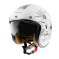 CASQUE JET MT LE MANS 2 SV DILER BLANC BRILLANT XS 8434639088191