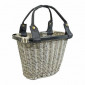 PANIER AVANT NEWTON QUICK OSIER BLANC VIEILLI (37x25x28cm) AVEC FIXATION AUTOMATIQUE 3700948187302