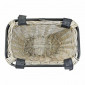 PANIER AVANT NEWTON QUICK OSIER BLANC VIEILLI (37x25x28cm) AVEC FIXATION AUTOMATIQUE 3700948187302