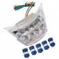 FEU ARRIERE SCOOT LEXUS BLANC ADAPTABLE PIAGGIO 50 ZIP A LEDS AVEC CLIGNOTANTS (HOMOLOGUE CE) -REPLAY- 3700948113349