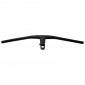 HANDLEBAR- FOR MTB - FLAT BAR - STEALTH ALUMINIUM- BLACK - Wd 680mm WITH INTEGRATED STEM L90mm - FOR STEERER Ø 1"1/8 3700948204078