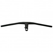HANDLEBAR- FOR MTB - FLAT BAR - STEALTH ALUMINIUM- BLACK - Wd 680mm WITH INTEGRATED STEM L90mm - FOR STEERER Ø 1"1/8 3700948204078