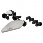 MIRROR SET FOR BICYCLE (LEFT+RIGHT) NEWTON LOSAN WHITE - ON HANDLEBAR FOR MTB/E-BIKE (PAIR) 3700948205990