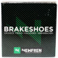 BRAKE SHOE FOR MOPED PEUGEOT 101/102/SOLEX 3300 (Ø 70X16mm LELEU TYPE, 2 SPRINGS) (PAIR) -NEWFREN- 8025832234180