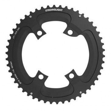 PLATEAU ROUTE 4BRA D.110 POUR SHIMANO DURA-ACE 9100 STRONGLIGHT 51DTS EXTERIEUR NOIR CT2 11V.POUR INTERIEUR 36DTS 3700223720163