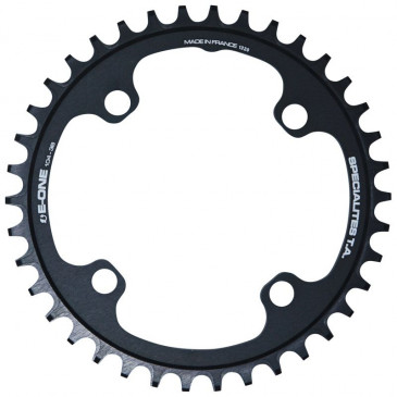 PLATEAU VAE/E-BIKE 4BRA D.104 POUR BOSCH / BROSE / YAMAHA / GIANT / SHIMANO E-STEPS TA E-ONE 38DTS MONO NOIR ALU 7075 NARROW WIDE 3662458017480