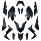 FAIRINGS/BODY PARTS FOR MAXISCOOTER YAMAHA 530 TMAX 2017>2019 GLOSS BLACK (17 PARTS KIT) -P2R- 3700948195185