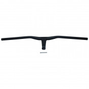 CINTRE VTT DEMI RELEVE ALU NOIR L78cm AVEC POTENCE INTEGREE entraxe L 80mm POUR PIVOT FOURCHE 1"1/8 (28.6mm) 3700948204092