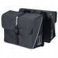 DOUBLE BAG FOR BICYCLE -REAR- BASIL FORTE 35L BLACK (41x15x43cm) UNIVERSAL FOR URBAN/TREKKING/ EBIKES 8715019177774