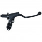 CLUTCH HANDLE FOR MOTORBIKE - UNIVERSAL ALUMINIUM CNC BLACK WITH DUST COVER (QUALITY PREMIUM) 3700948098431