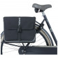 DOUBLE BAG FOR BICYCLE -REAR- BASIL FORTE 35L BLACK (41x15x43cm) UNIVERSAL FOR URBAN/TREKKING/ EBIKES 8715019177774