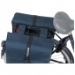 DOUBLE BAG FOR BICYCLE -REAR- BASIL FORTE 35L NAVY BLUE (41x15x43cm) UNIVERSAL FOR URBAN/TREKKING/ EBIKES 8715019177781