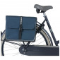 DOUBLE BAG FOR BICYCLE -REAR- BASIL FORTE 35L NAVY BLUE (41x15x43cm) UNIVERSAL FOR URBAN/TREKKING/ EBIKES