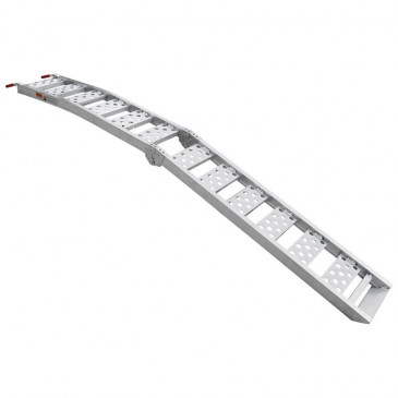 RAMPE MOTO/QUAD/VAE P2R ALUMINIUM R3 PLIABLE EN 2 - LONGUEUR 2.26M - LARGEUR 28CM - CAPACITE 340 KG (VENDU A L'UNITE) 3700948207529
