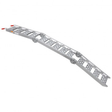 RAMPE MOTO/QUAD/VAE P2R ALUMINIUM R3 PLIABLE EN 3 - LONGUEUR 2.26M - LARGEUR 28CM - CAPACITE 340 KG (VENDU A L'UNITE) 3700948207536
