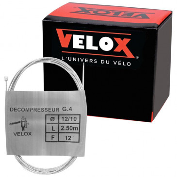 CABLE-FOT THROTTLE-FOR MOPED - VELOX G.4 FOR MBK/CIAO - END 3x4mm Ø 12/10 Lg 2,50M (12 WIRES) (IN BOX PER 25) 3660429933197