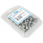 CABLE ADJUSTMENT SCREW FOR MOPED - M6 x 100 LONG 24mm BORE 6,8mm HOLE Ø 3 (STEEL) (25 in blister pack)