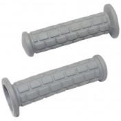 REVETEMENT POIGNEE ADAPTABLE CYCLO PEUGEOT/MBK GRIS LONG 130mm (PAIRE) -SELECTION P2R- 3701213423743