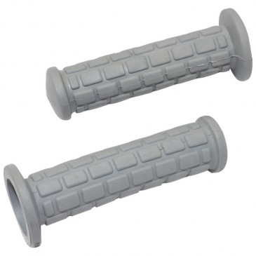 GRIP FOR MOPED PEUGEOT/MBK GREY - LONG 130mm (PAIR) -SELECTION P2R- 3701213423743