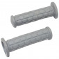 REVETEMENT POIGNEE ADAPTABLE CYCLO PEUGEOT/MBK GRIS LONG 130mm (PAIRE) -SELECTION P2R- 3701213423743