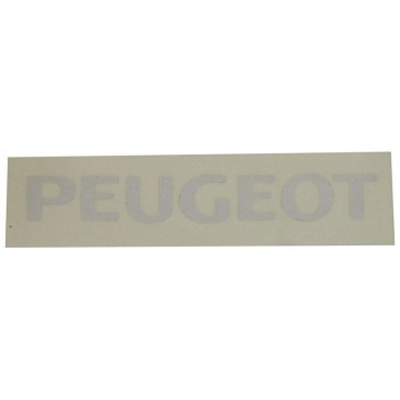 AUTOCOLLANT/STICKER CYCLO PEUGEOT POUR SELLE OU CARROSSERIE BLANC (150 x 19 mm) -SELECTION P2R-