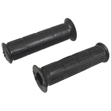 REVETEMENT POIGNEE ADAPTABLE CYCLO VINTAGE NOIR (DIAM 22/24mm) (PAIRE) -SELECTION P2R- 3700948272176