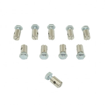 CABLE FASTENER FOR THROTTLE -Ø 6mm - LONG 9mm -SELECTION P2R- (SOLD PER 10)