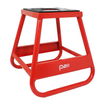 TREPIED/LEVE/BEQUILLE MOTO CROSS P2R STAND FIXE TABOURET ACIER ROUGE 3700948208618