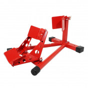 BLOQUE/CALE/ETAU DE ROUE MOTO P2R AVANT AUTO-BLOQUANT COMPATIBLE ROUE 16 à 21" ACIER ROUGE 3700948208625