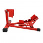 WHEEL CLAMP/BLOCKER for MOTORBIKE FRONT WHEEL-SELF BLOCKING- STEEL- RED- P2R 3700948208625