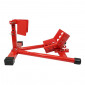 BLOQUE/CALE/ETAU DE ROUE MOTO P2R AVANT AUTO-BLOQUANT REGLABLE COMPATIBLE ROUE 16 à 21" ACIER ROUGE 3700948195604