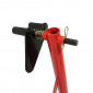 LEVE/BEQUILLE STAND MOTO P2R AVANT UNIVERSEL ACIER ROUGE AVEC SUPPORT ROULEAUX CAOUTCHOUC 3700948208601