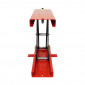 MOTORCYCLE LIFT STAND P2R - MECANICAL SCREW JACK - WITH BRACKETS- RED STEEL (HEIGHT min 90mm/max 405mm)