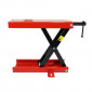 MOTORCYCLE LIFT STAND P2R - MECANICAL SCREW JACK - WITH BRACKETS- RED STEEL (HEIGHT min 90mm/max 405mm) 3700948195628