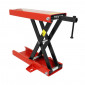 MOTORCYCLE LIFT STAND P2R - MECANICAL SCREW JACK - WITH BRACKETS- RED STEEL (HEIGHT min 90mm/max 405mm) 3700948195628