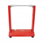 EQUILIBREUSE DE ROUE/PNEU MOTO P2R STATIQUE ACIER ROUGE (DIAM CONE DE 12 à 30mm - HAUTEUR MAX 51cm) 3700948208649